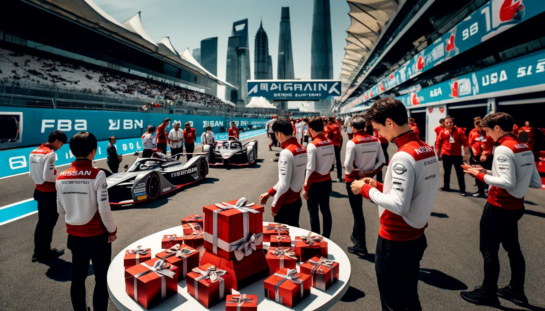 Cover Image for 日産フォーミュラEチーム、上海E-Prixでライバルたちにユニークなプレゼントを用意